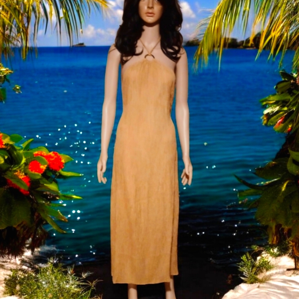 Savannah Morrow, Lana, Dress, NWT, Silk, Bamboo, Halter, Women's Size Small